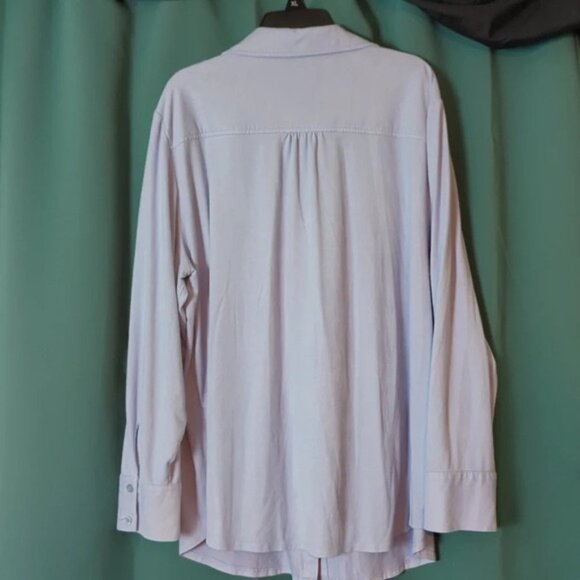 Chicos Baby blue Top. Size 3. - Picture 4 of 4